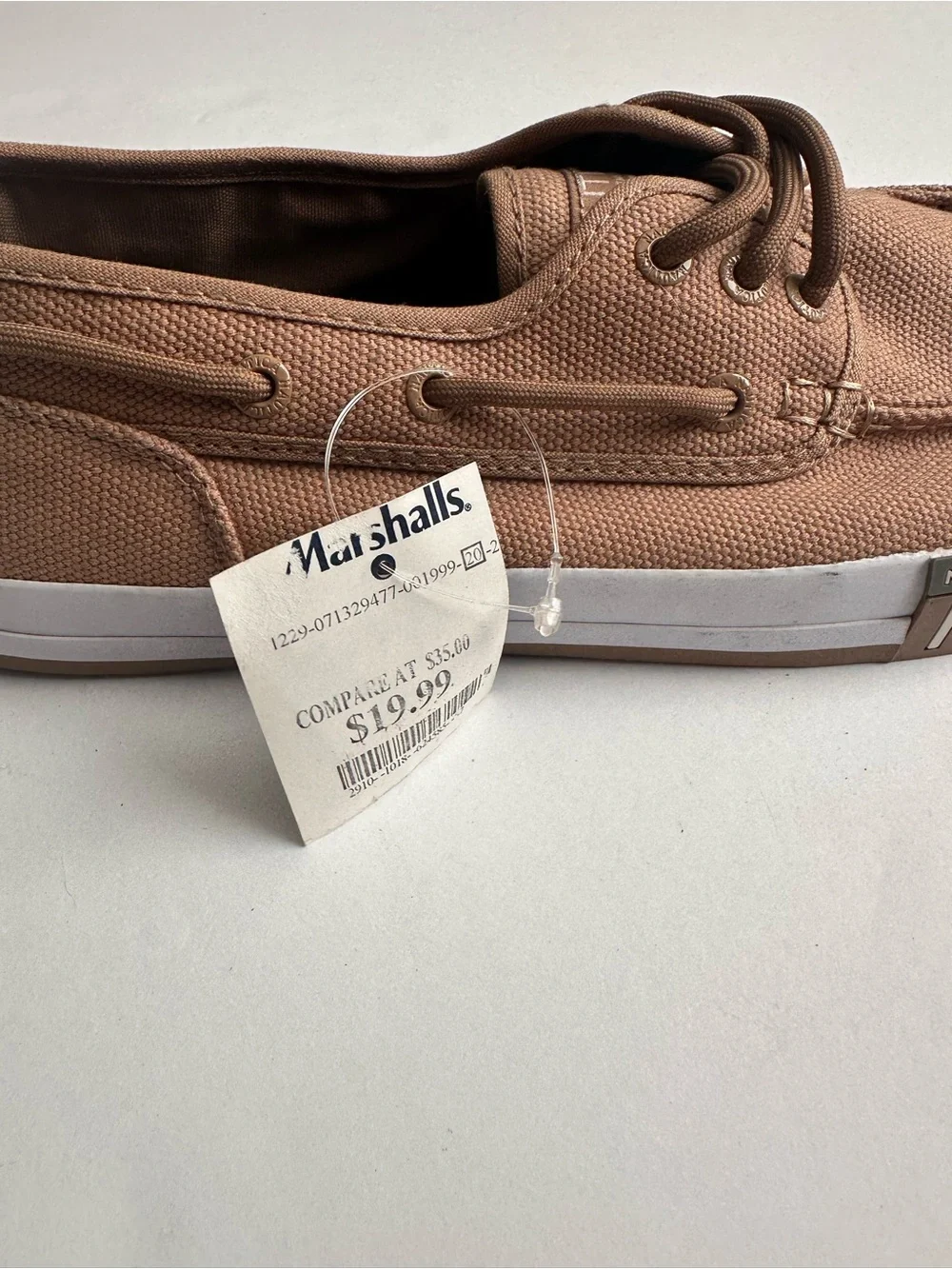 Nautica Brown Canvas Boat Shoes